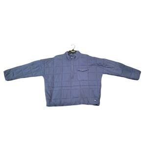 O'Neill Blue Quilted Half-Zip Mock Neck Pullover Jacket - Women's XL